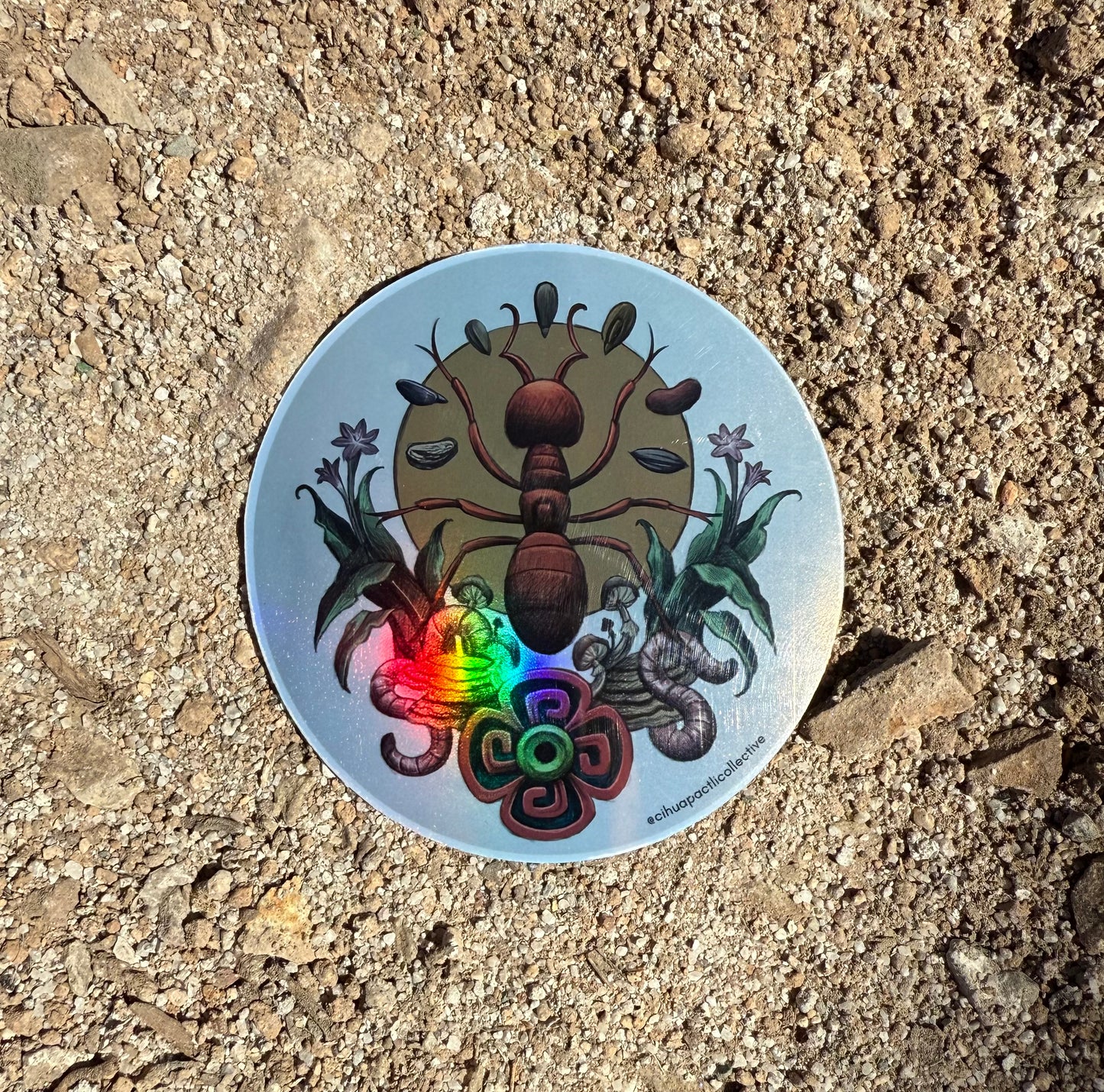 Our Sacred Duty to Mother Earth Holographic Sticker