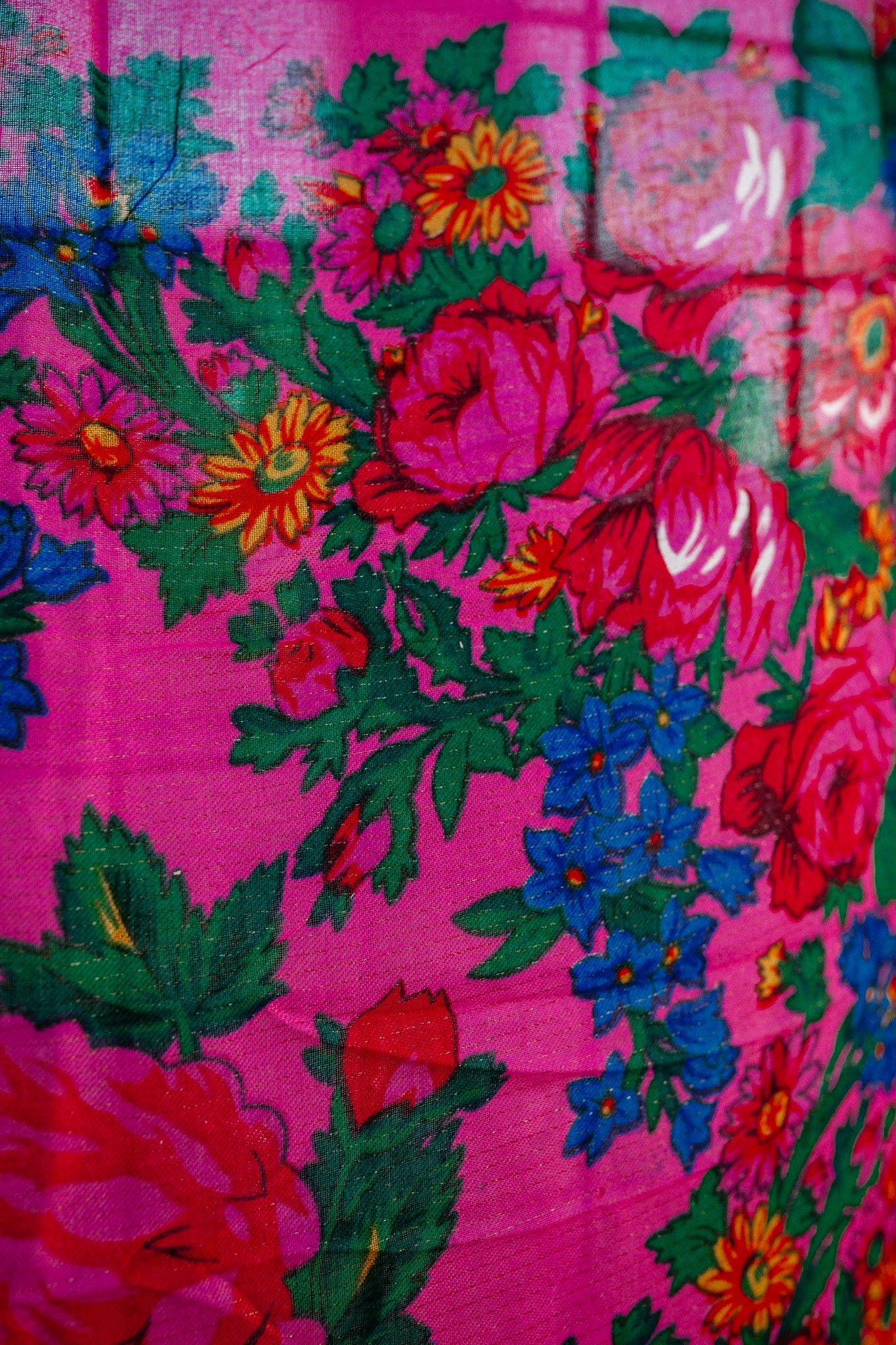 Glitter Floral Headscarf