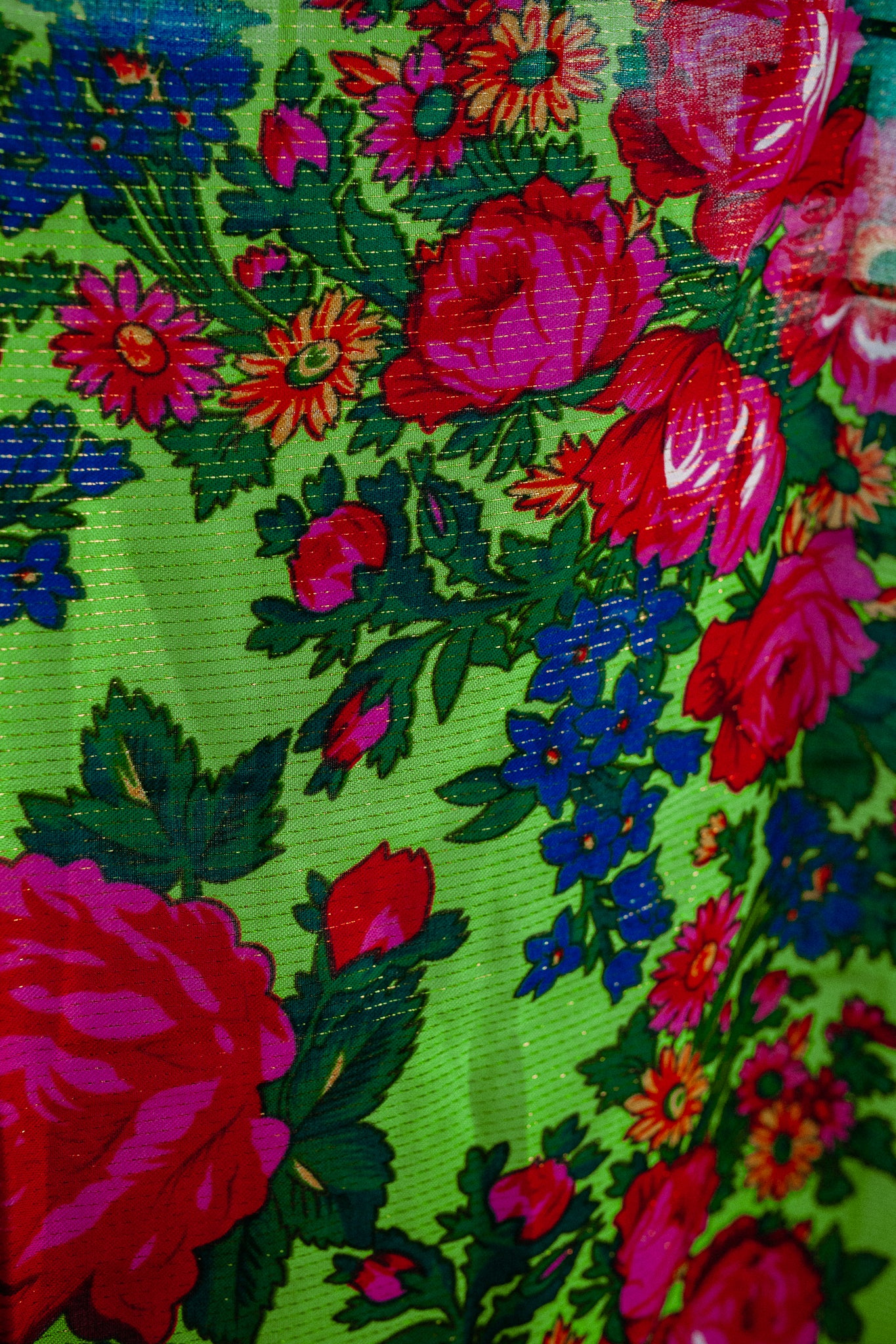 Glitter Floral Headscarf