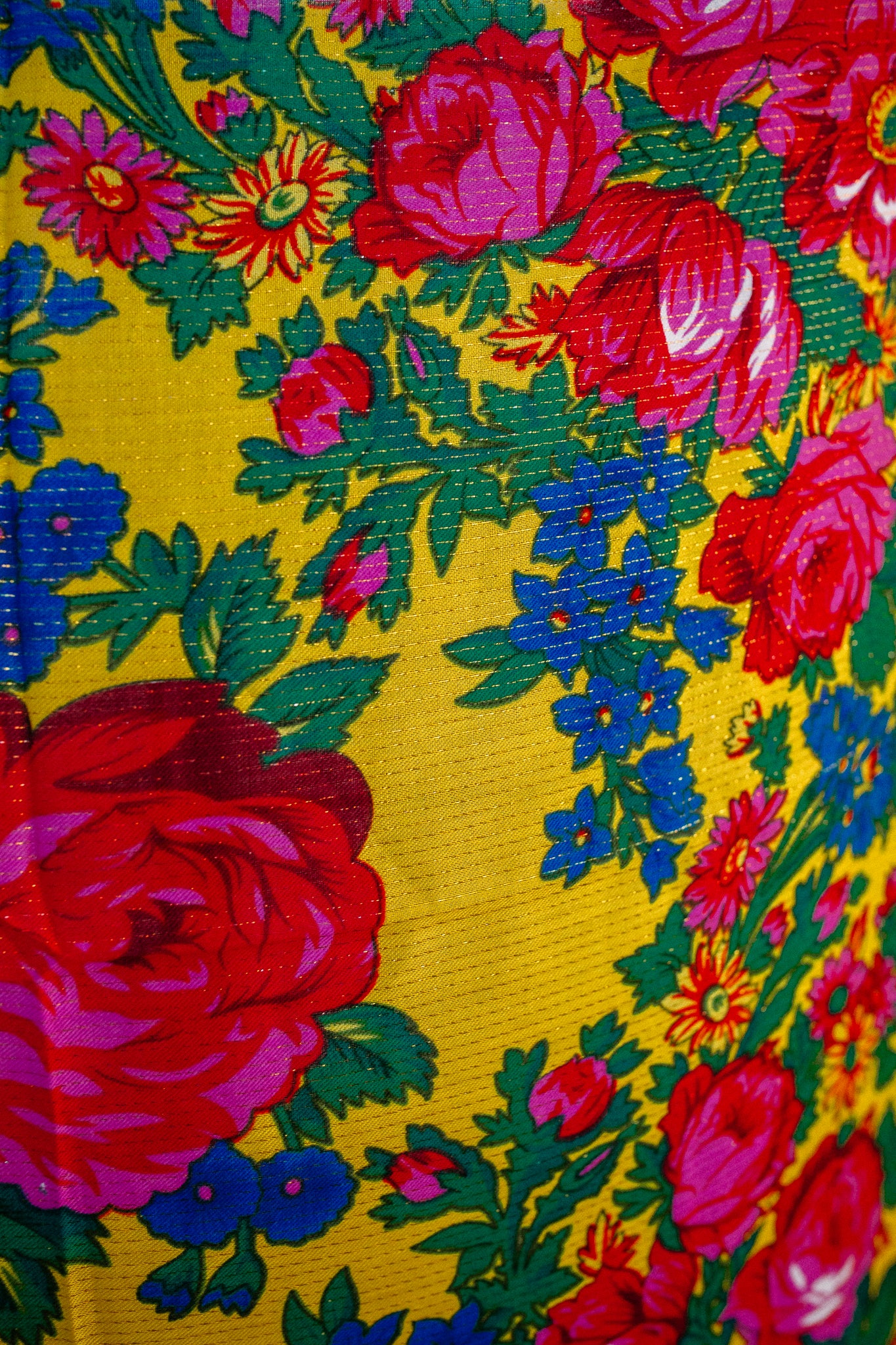 Glitter Floral Headscarf