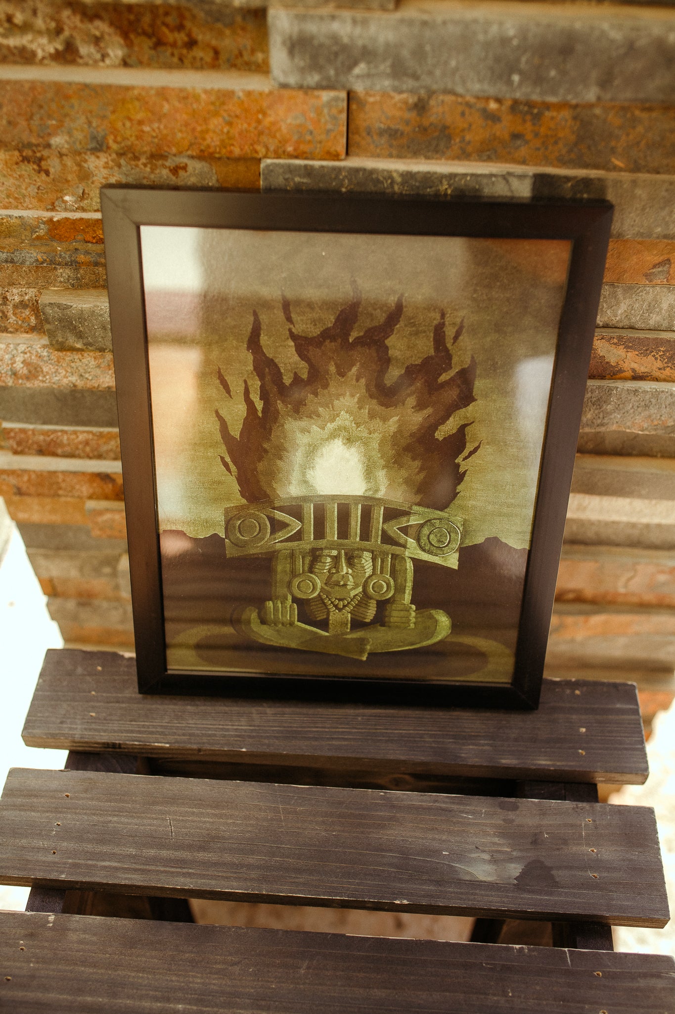 Framed Huehueteotl
