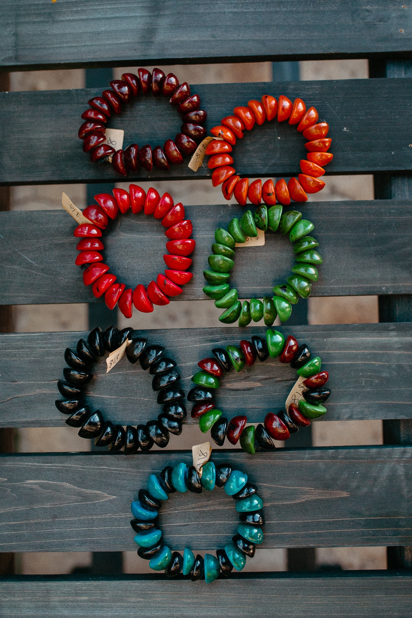 Chunky Wooden Beaded Bracelet