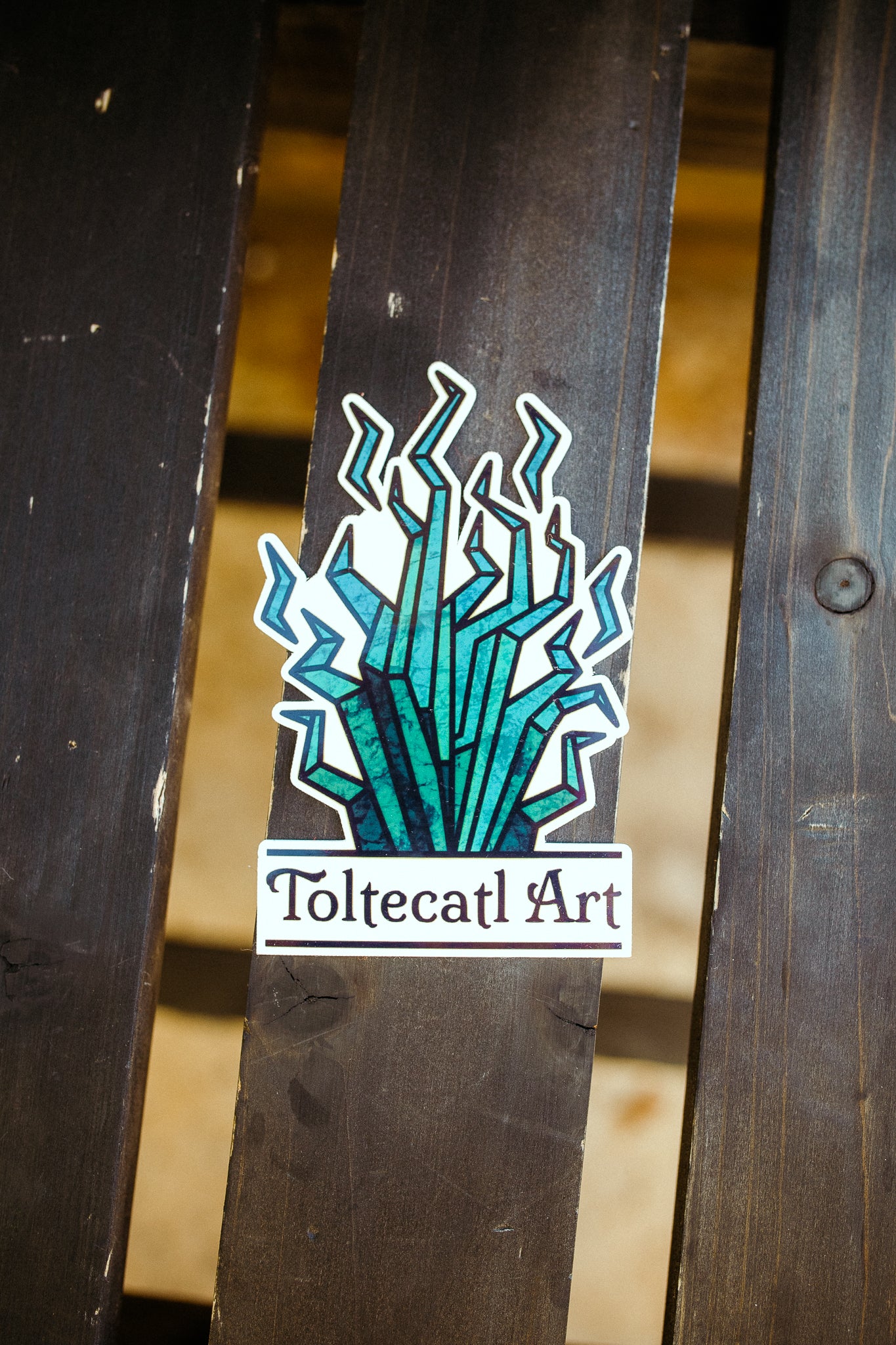 Toltecatl Art Flame Sticker