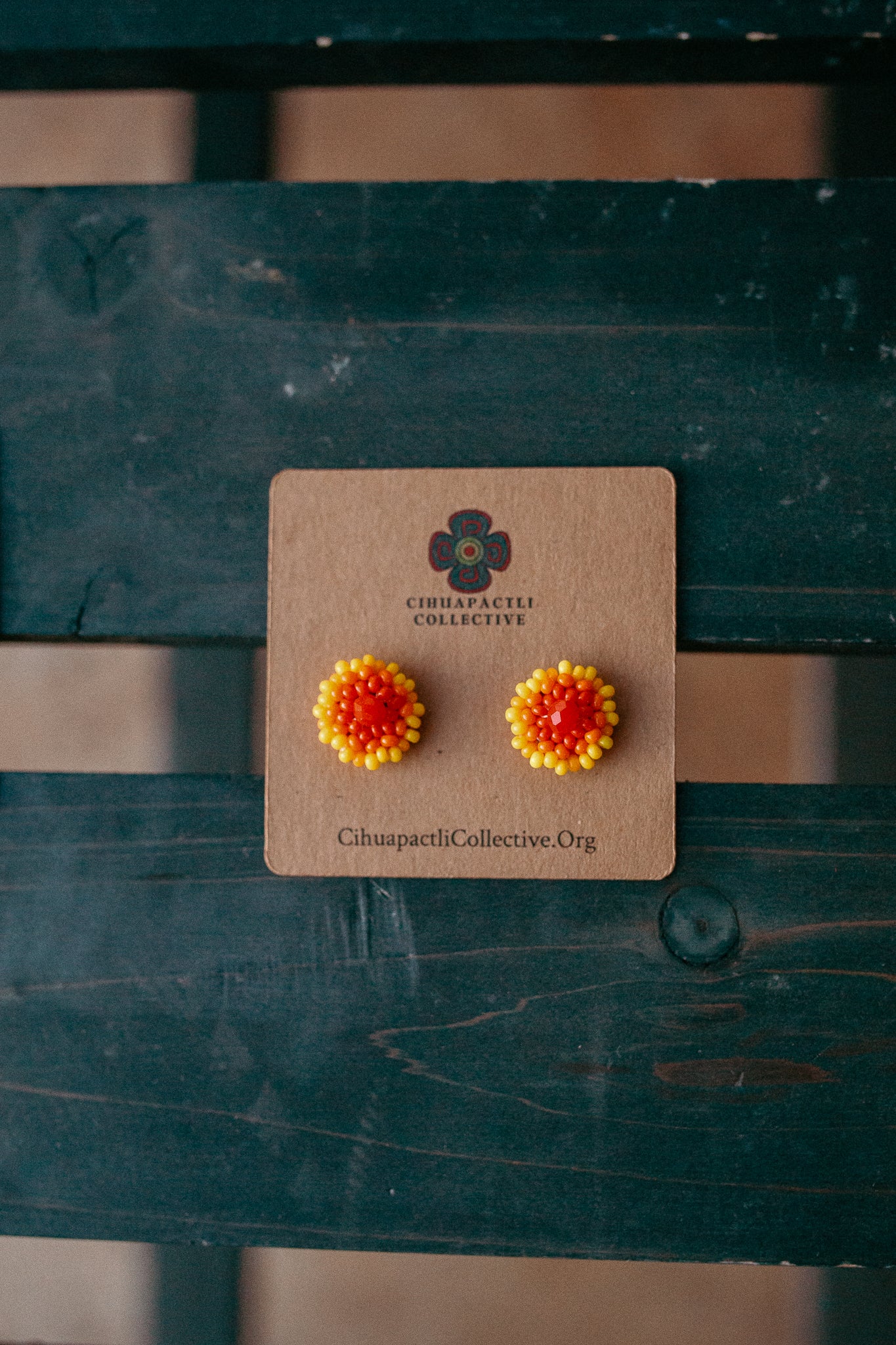 Beaded Studs - Earrings