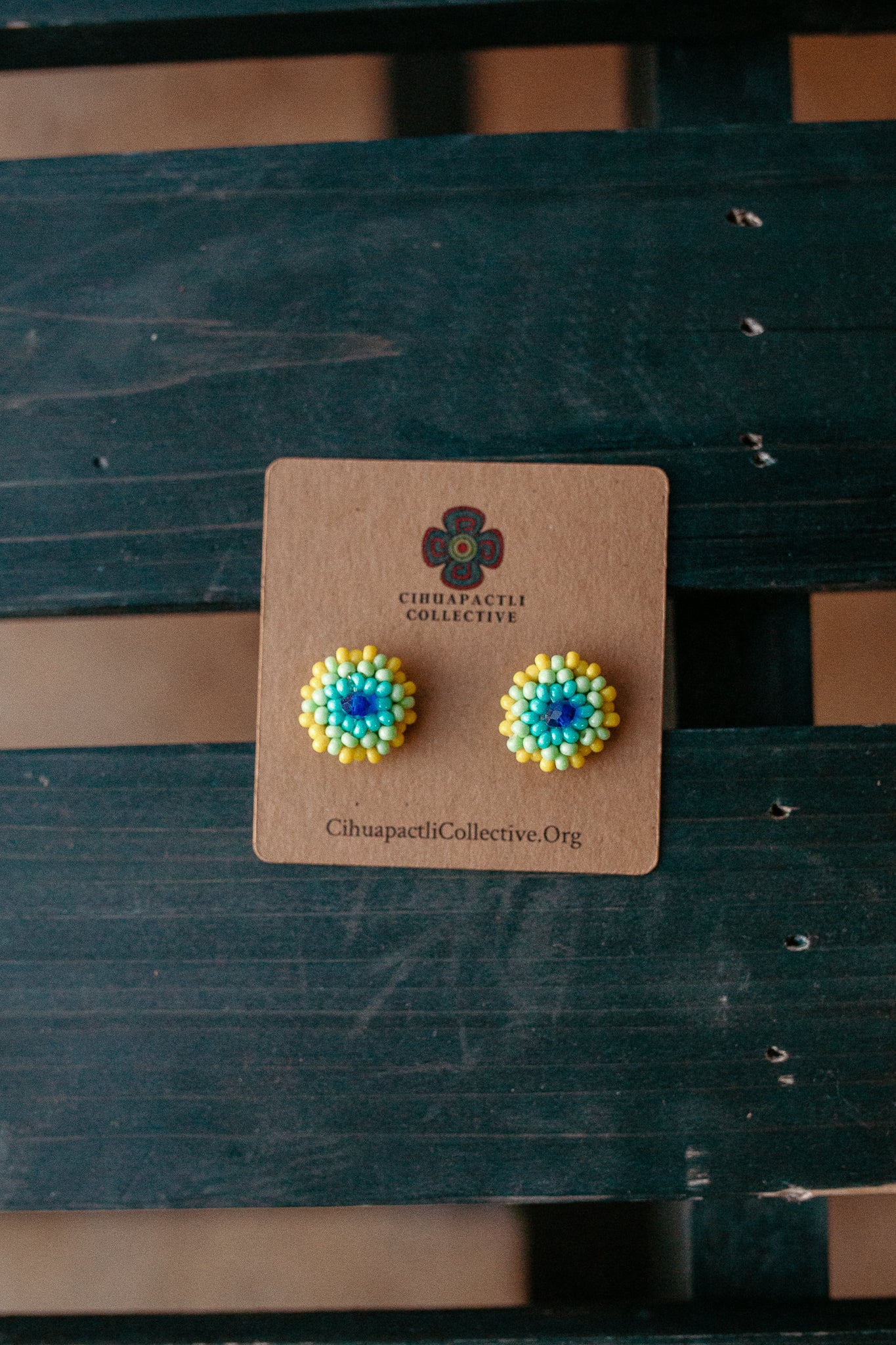 Beaded Studs - Earrings