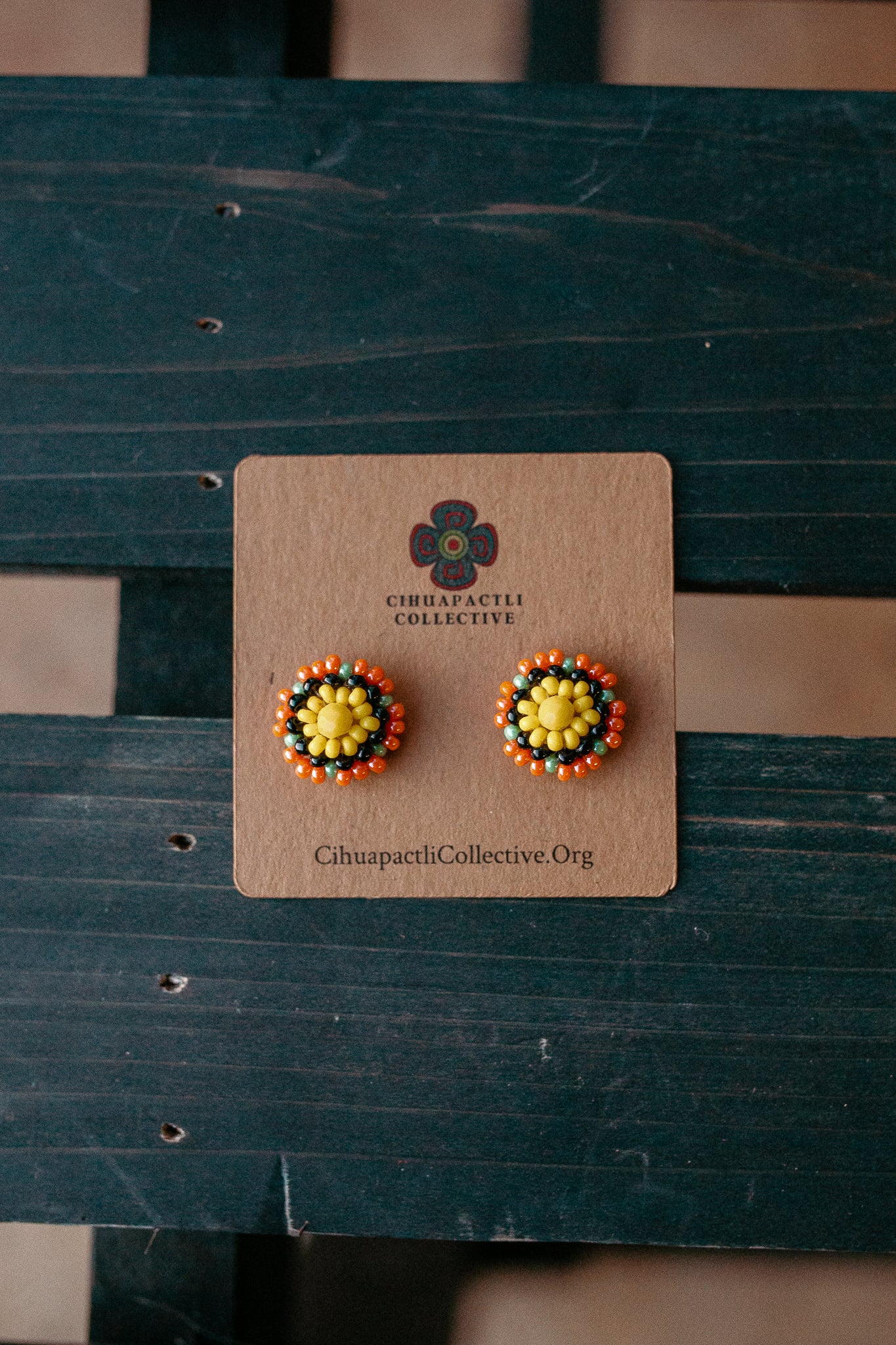 Beaded Studs - Earrings