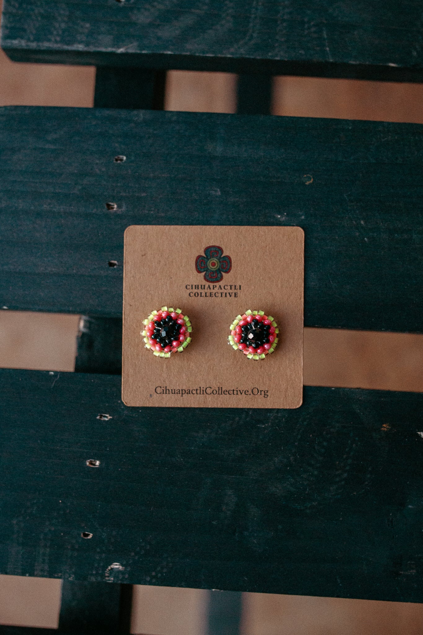Beaded Studs - Earrings