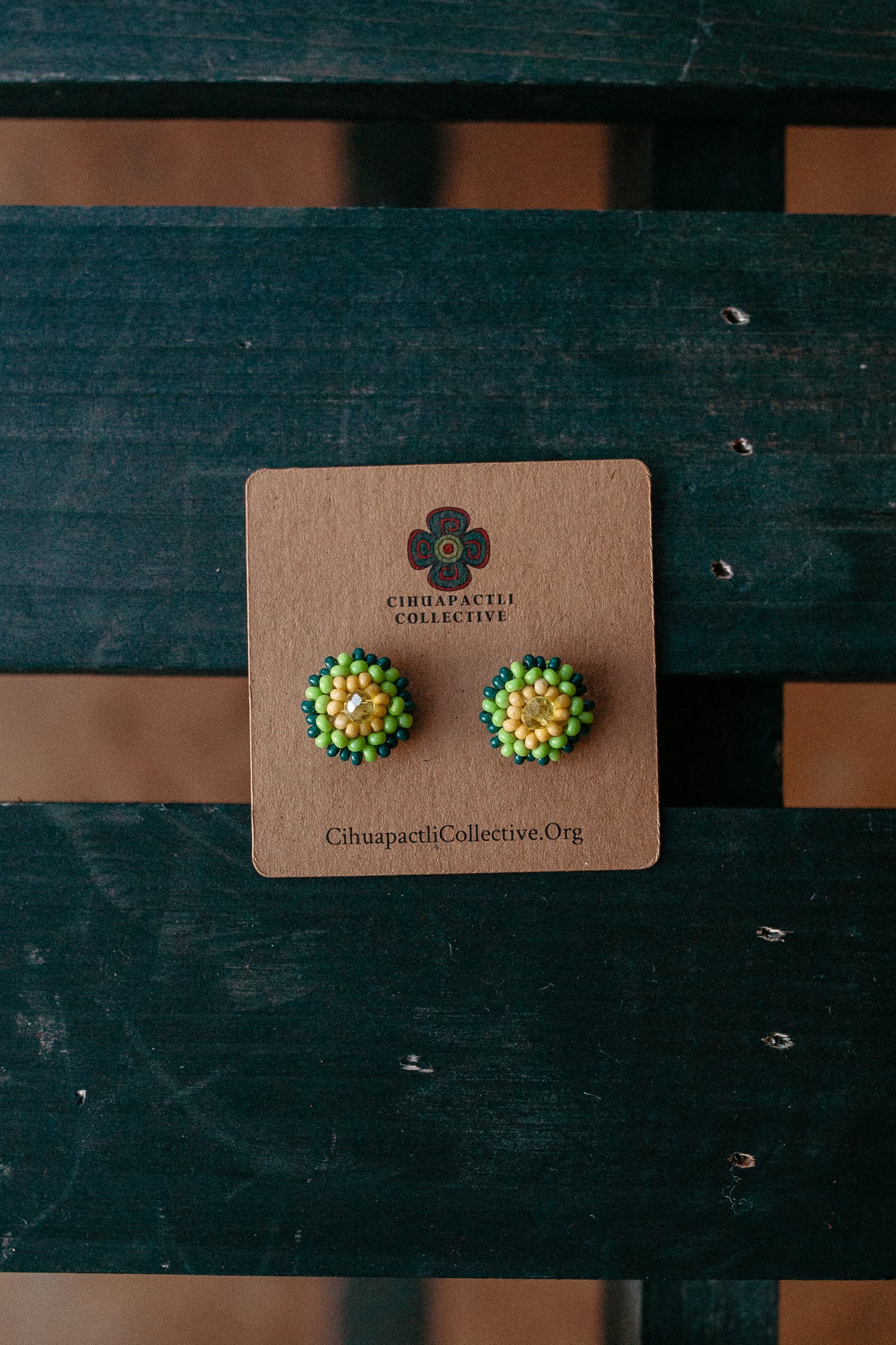 Beaded Studs - Earrings