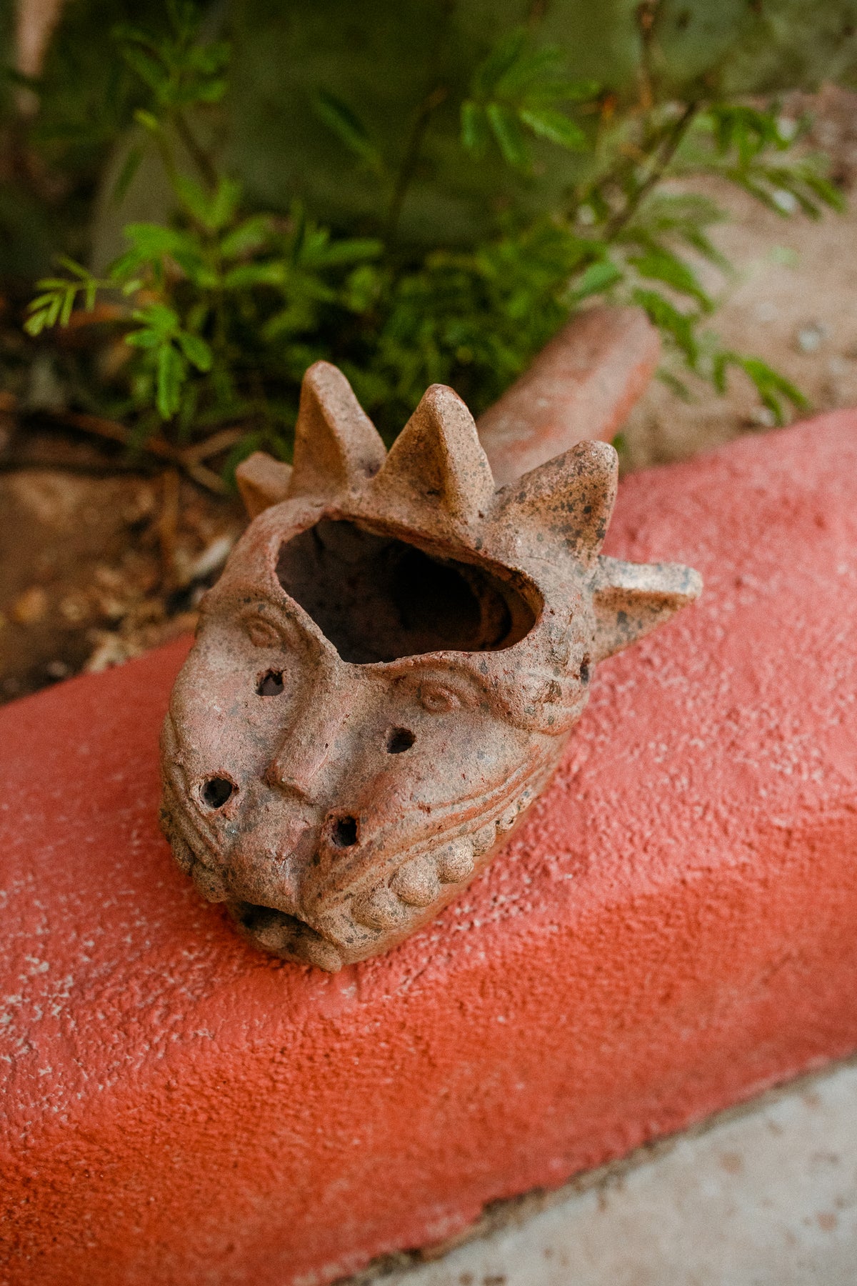 Large Quetzalcoatl Ceramic Copalero aka Popoxcomitl