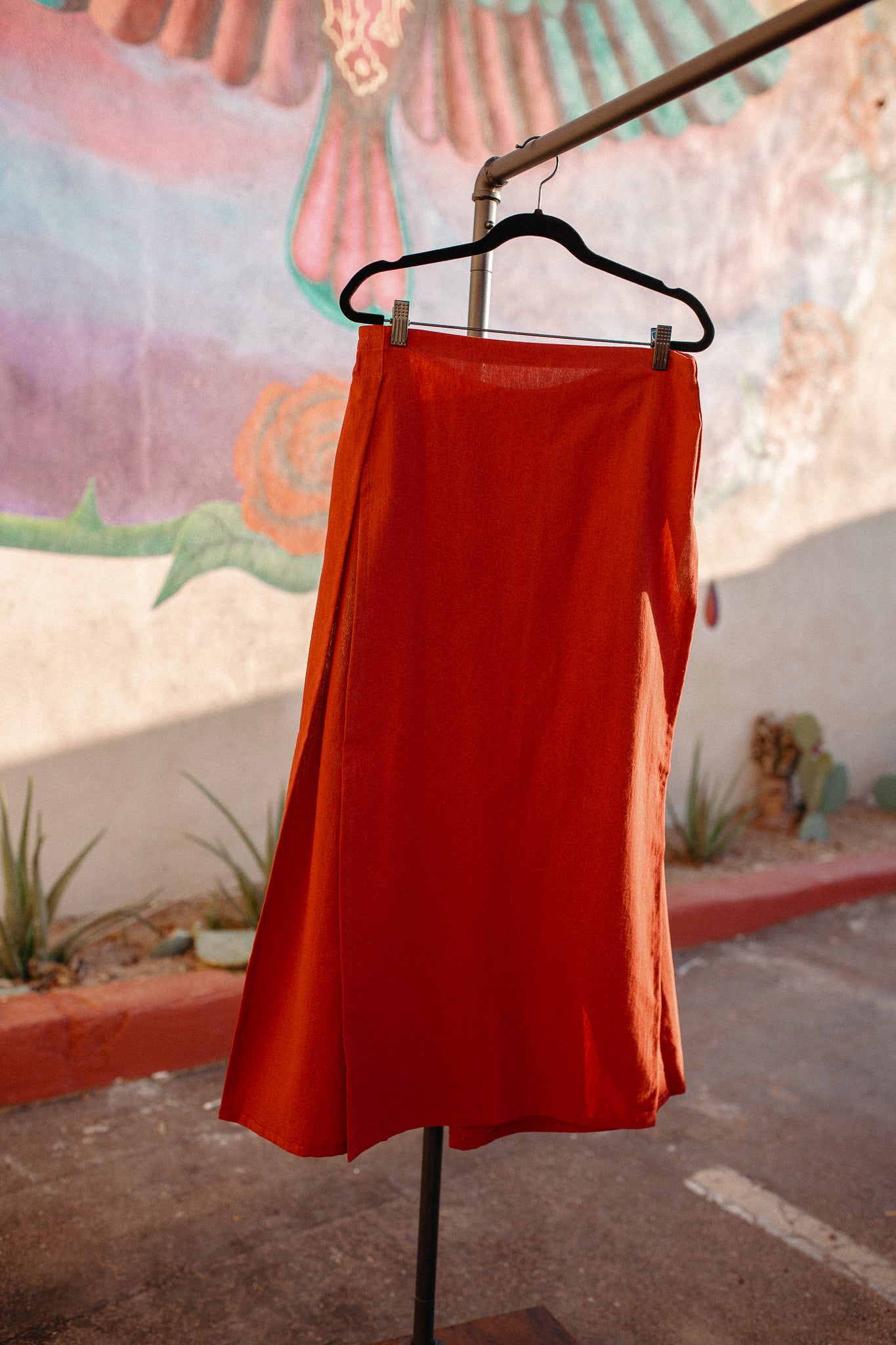 High Slit Cotton Skirts