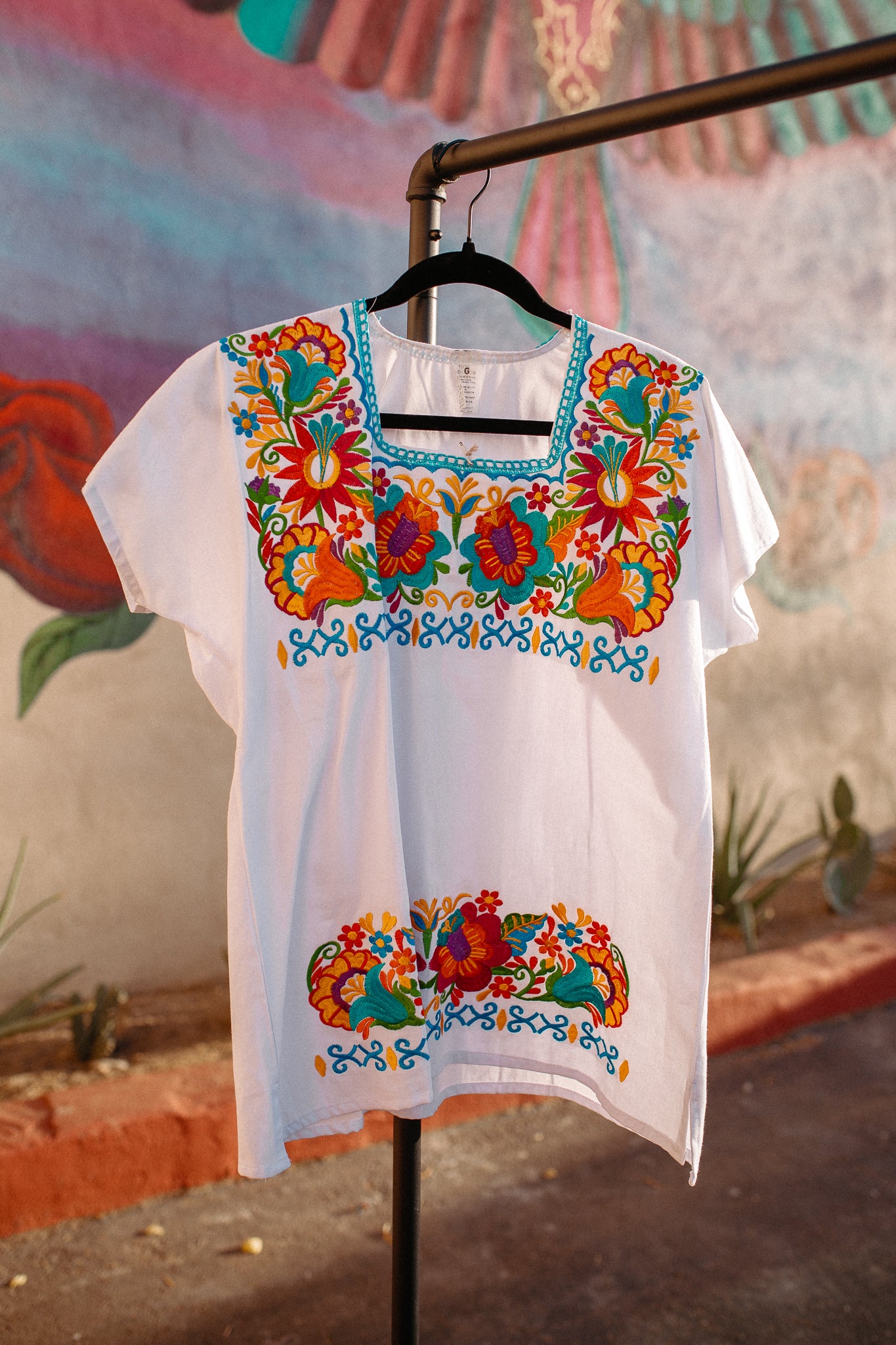 White Huipil Tenango - Large