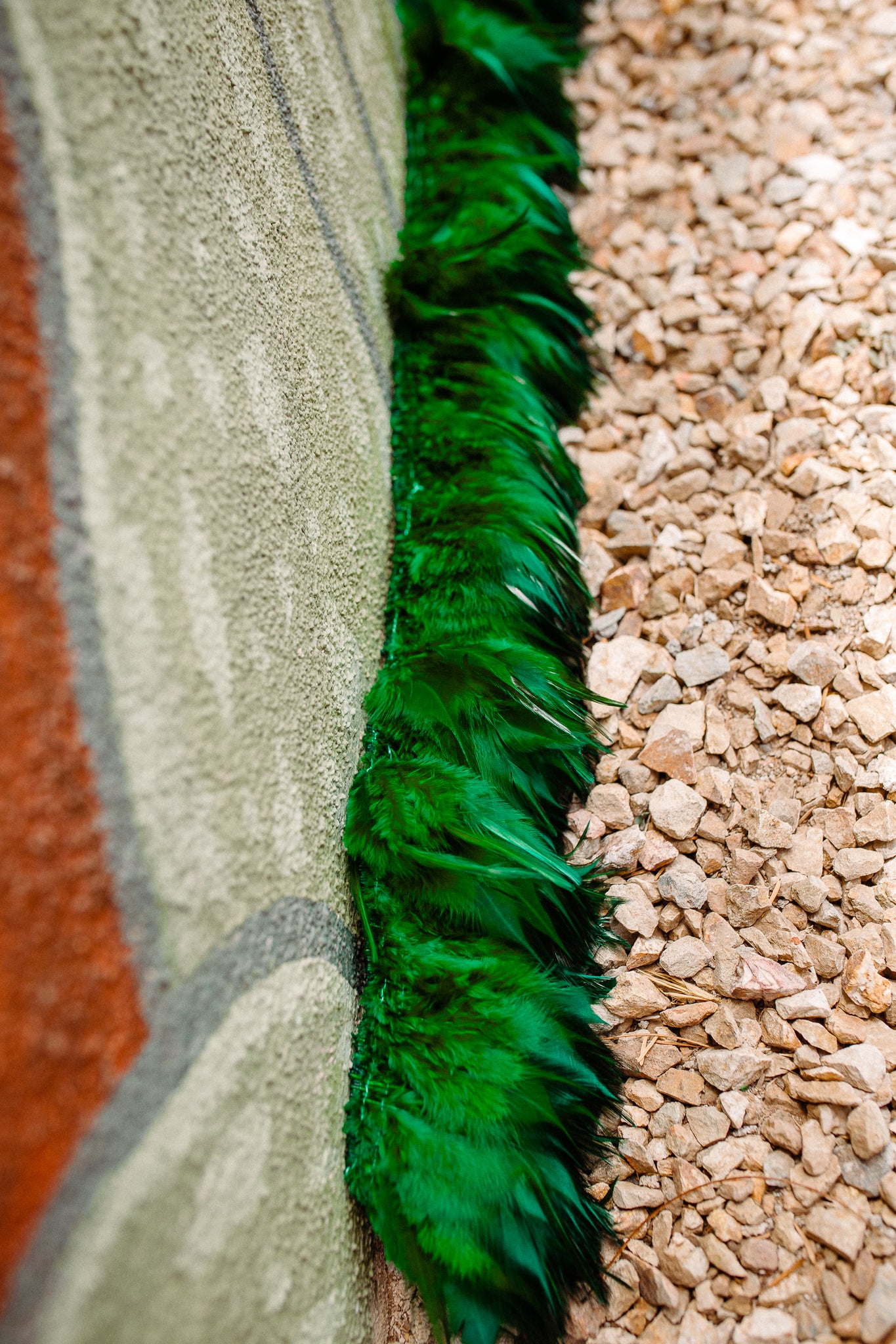 Green Flecos aka Strung European Rooster Saddle Feathers