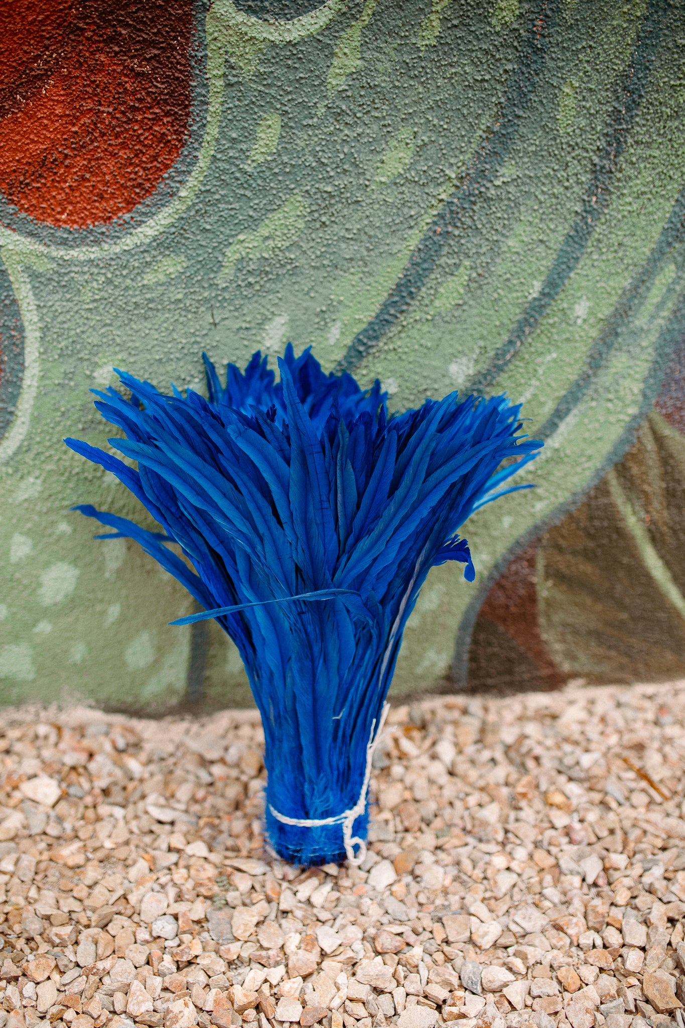 14-15" Royal Blue Dyed Rooster Tail Feathers