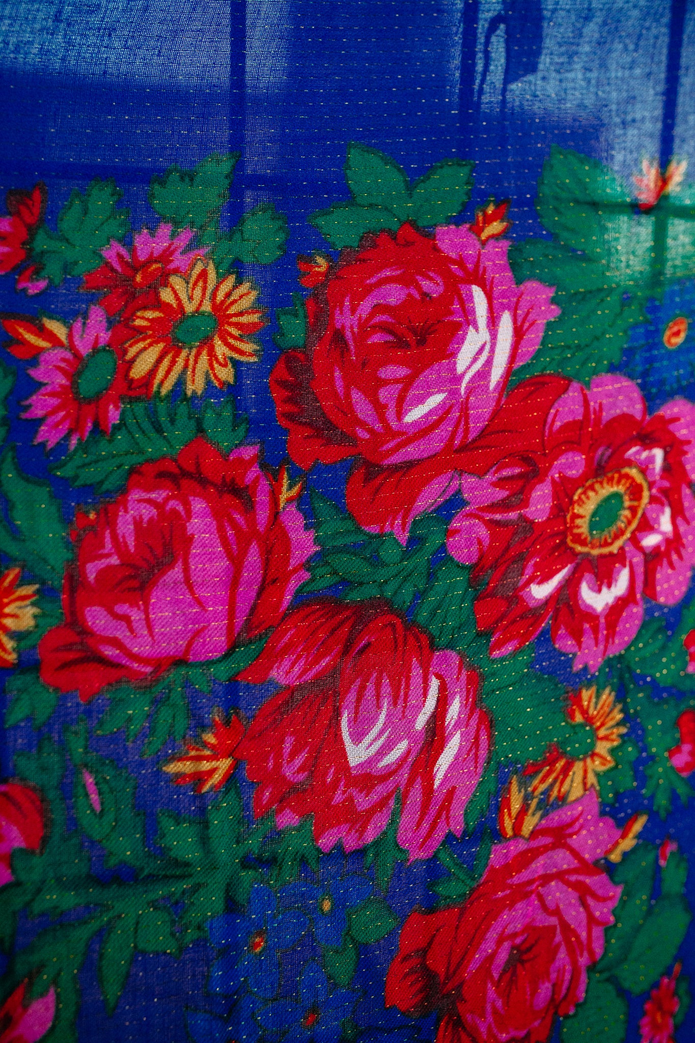 Glitter Floral Headscarf