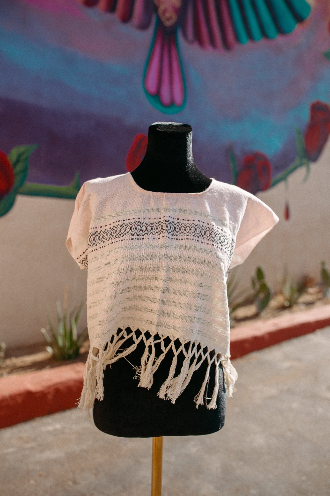 Cropped Woven Huipil