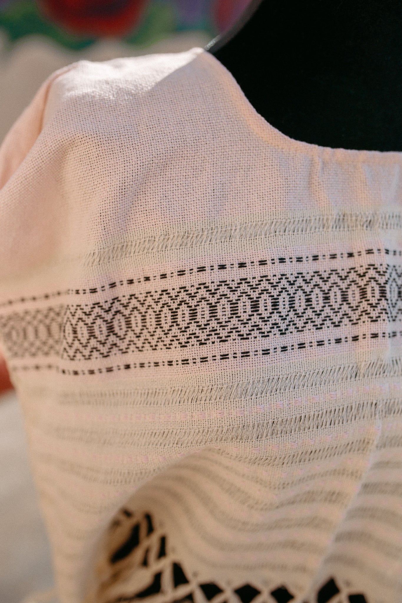 Cropped Woven Huipil