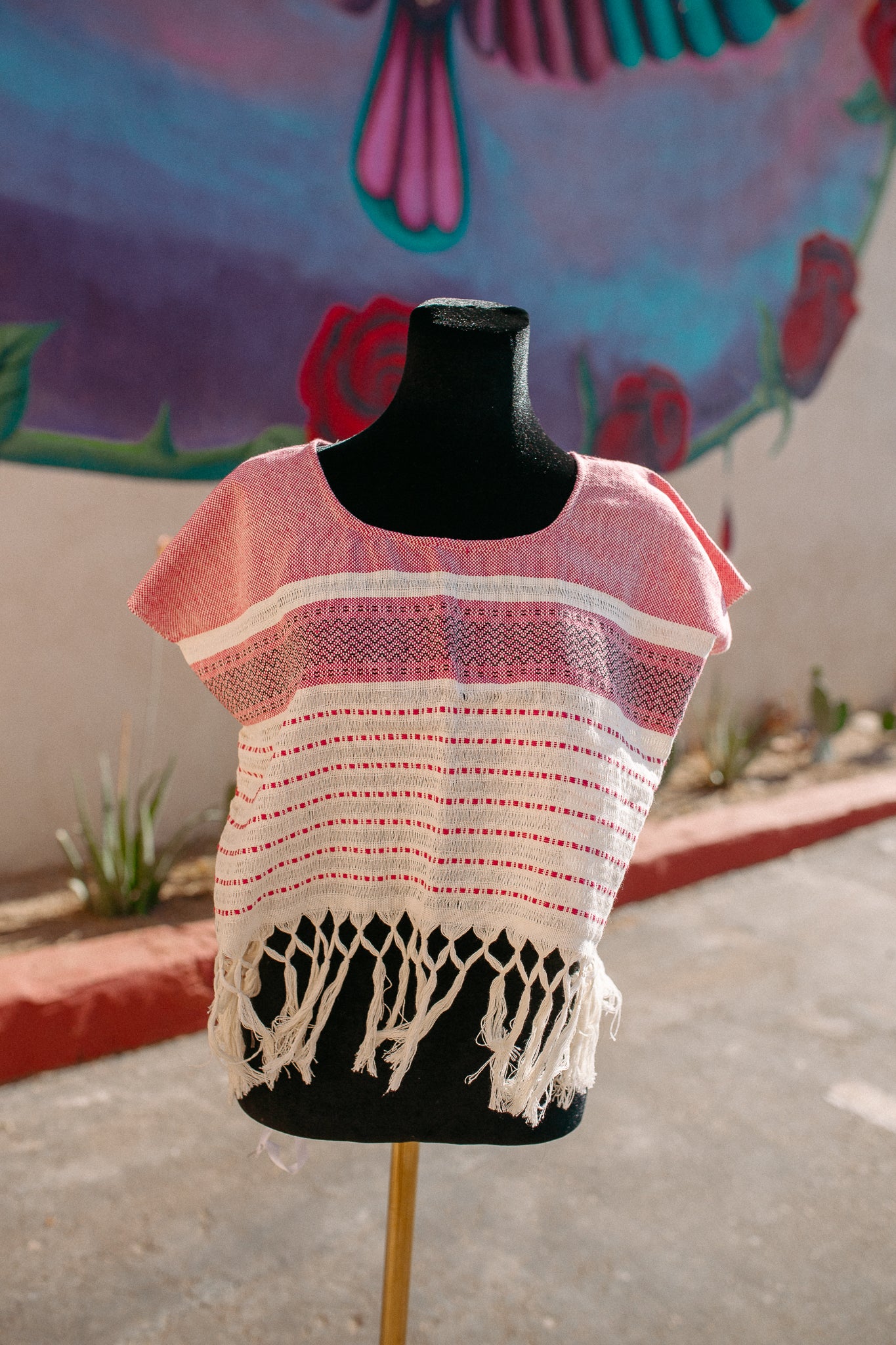 Cropped Woven Huipil