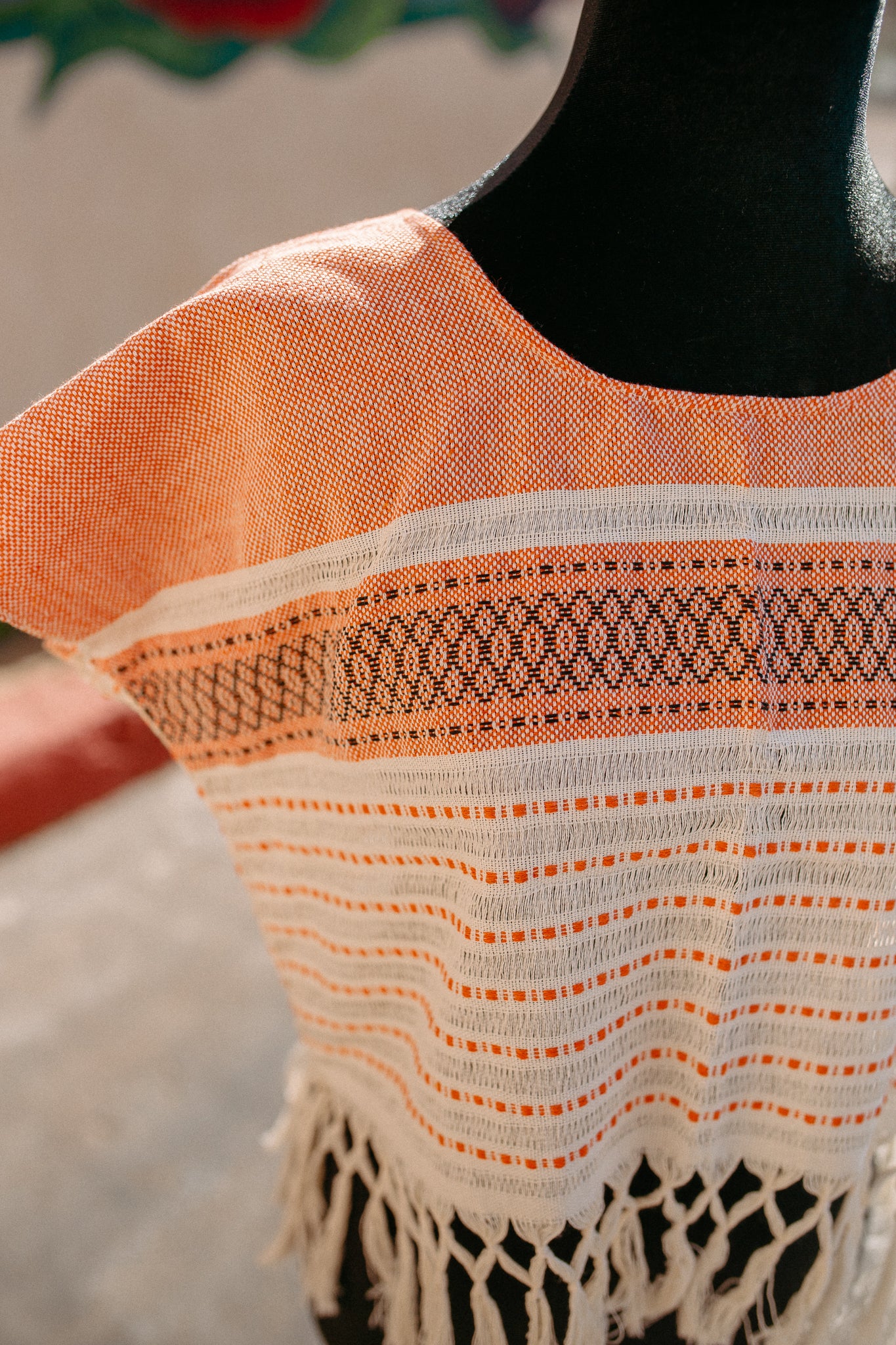 Cropped Woven Huipil