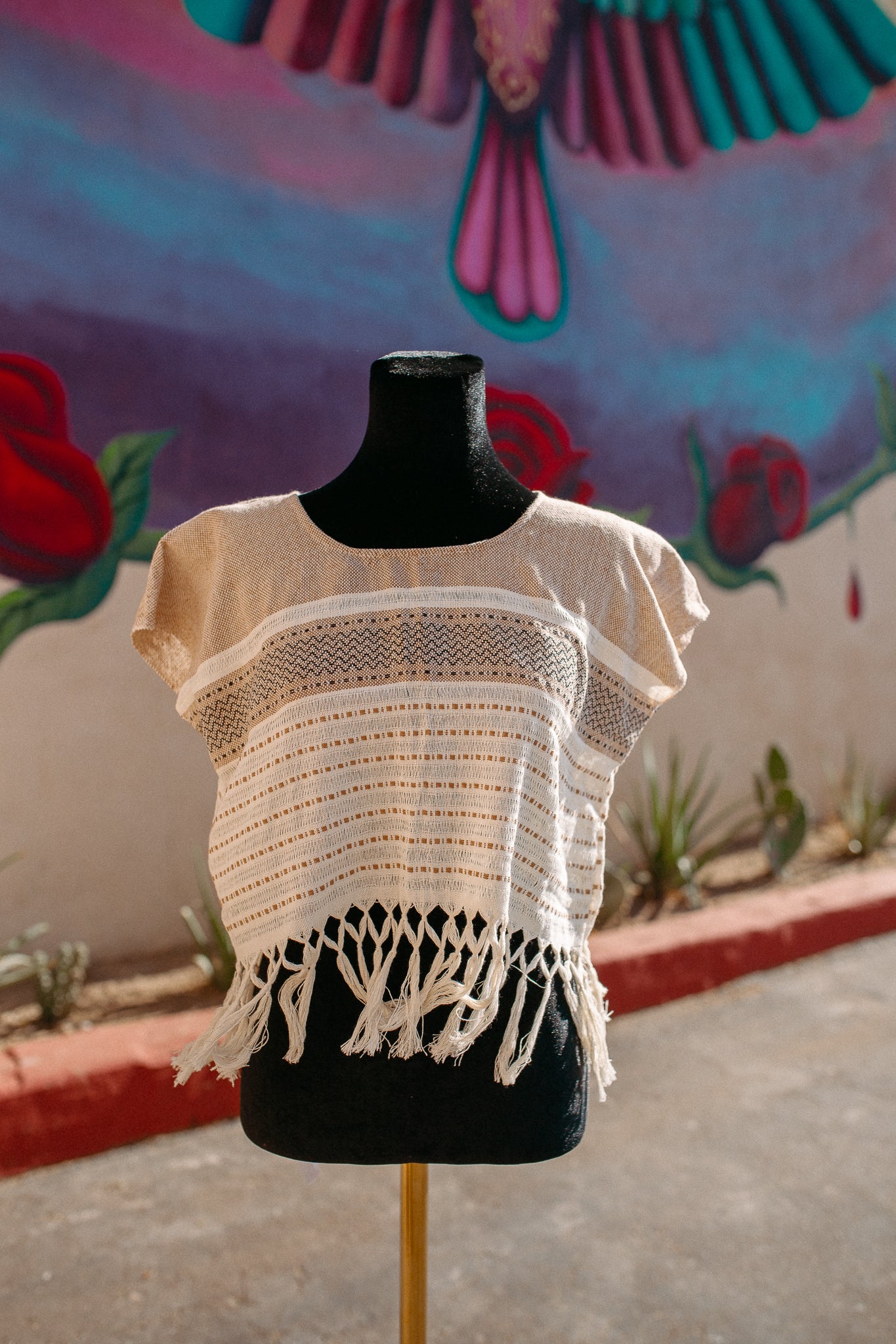 Cropped Woven Huipil