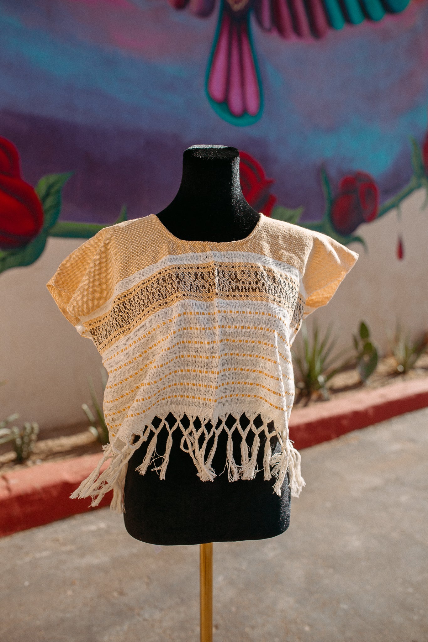Cropped Woven Huipil