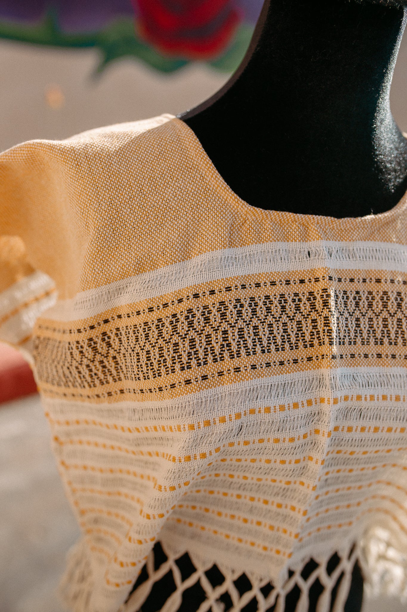 Cropped Woven Huipil