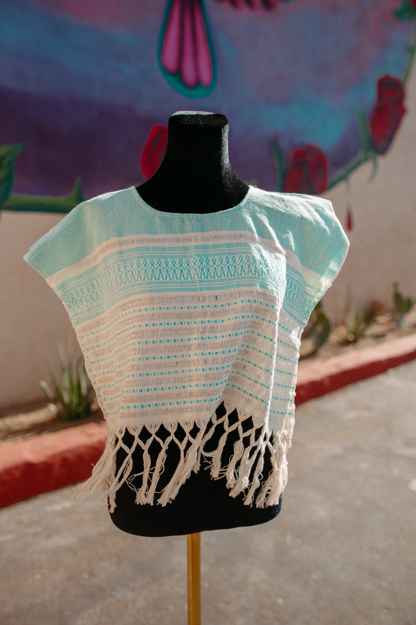 Cropped Woven Huipil