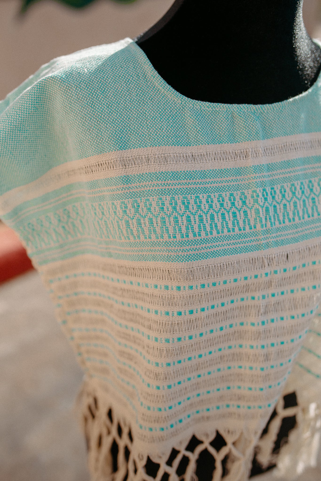 Cropped Woven Huipil