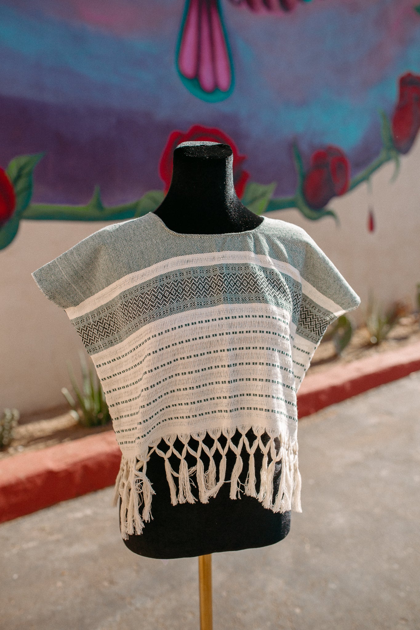 Cropped Woven Huipil