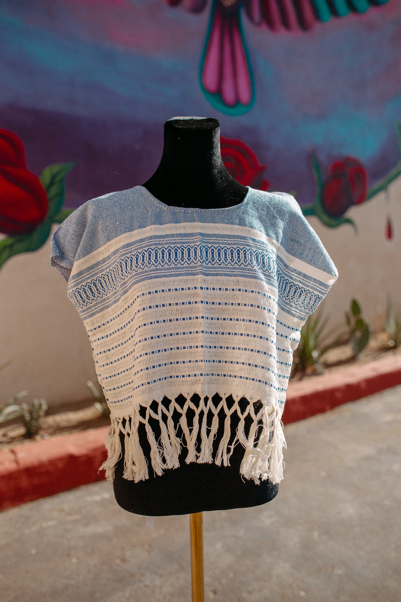 Cropped Woven Huipil