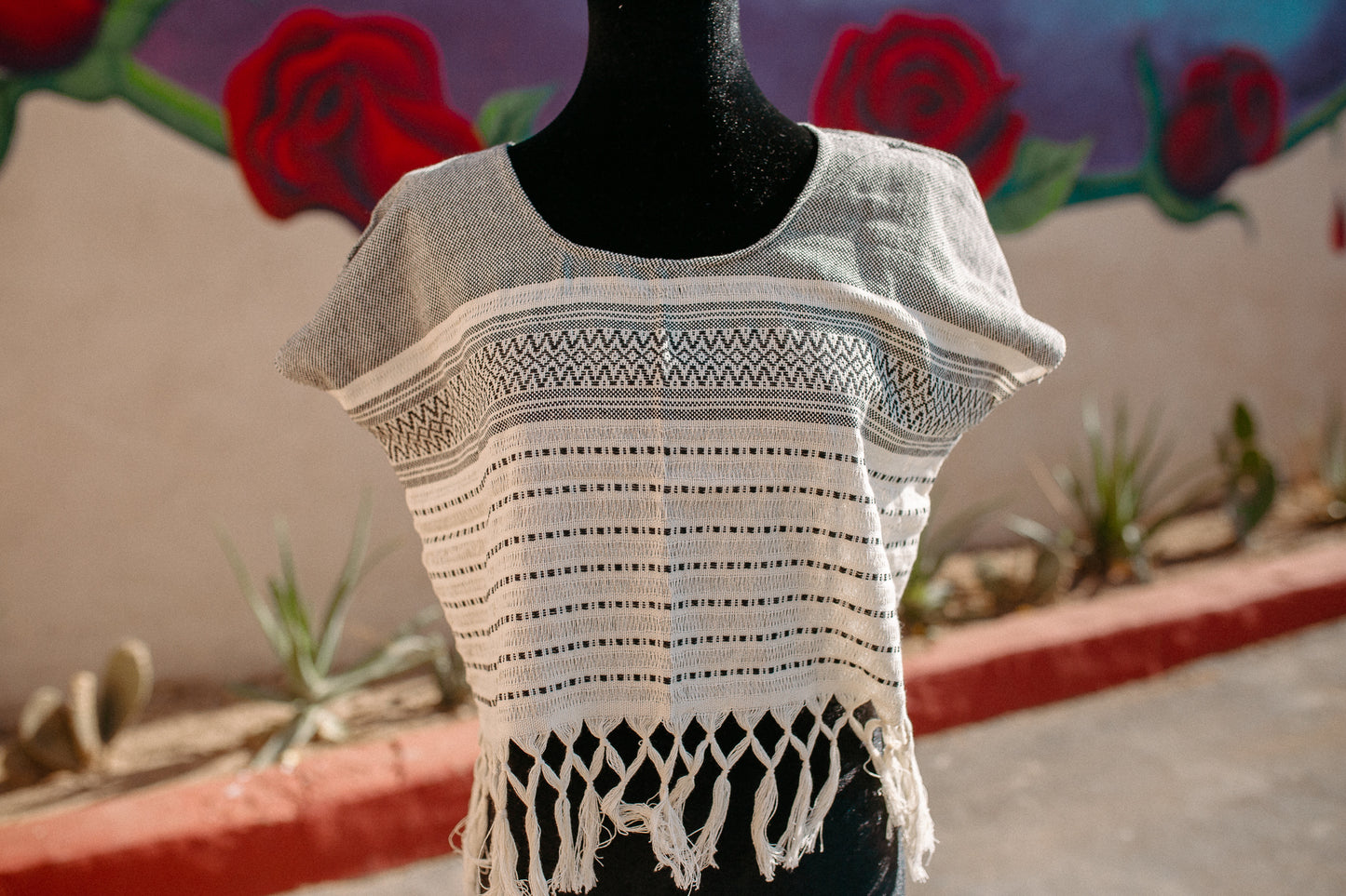 Cropped Woven Huipil