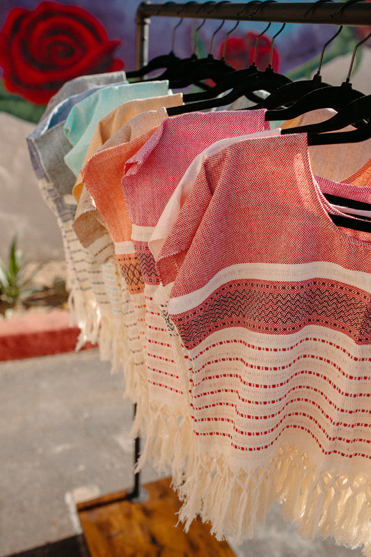 Cropped Weaved Huipil