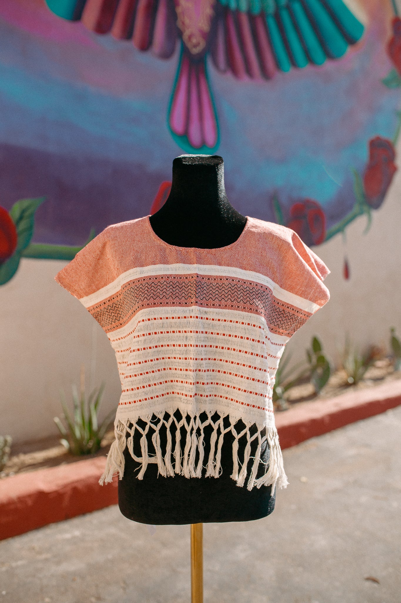 Cropped Woven Huipil
