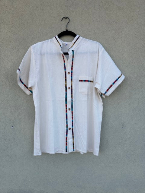 Camisa Zarape Trim