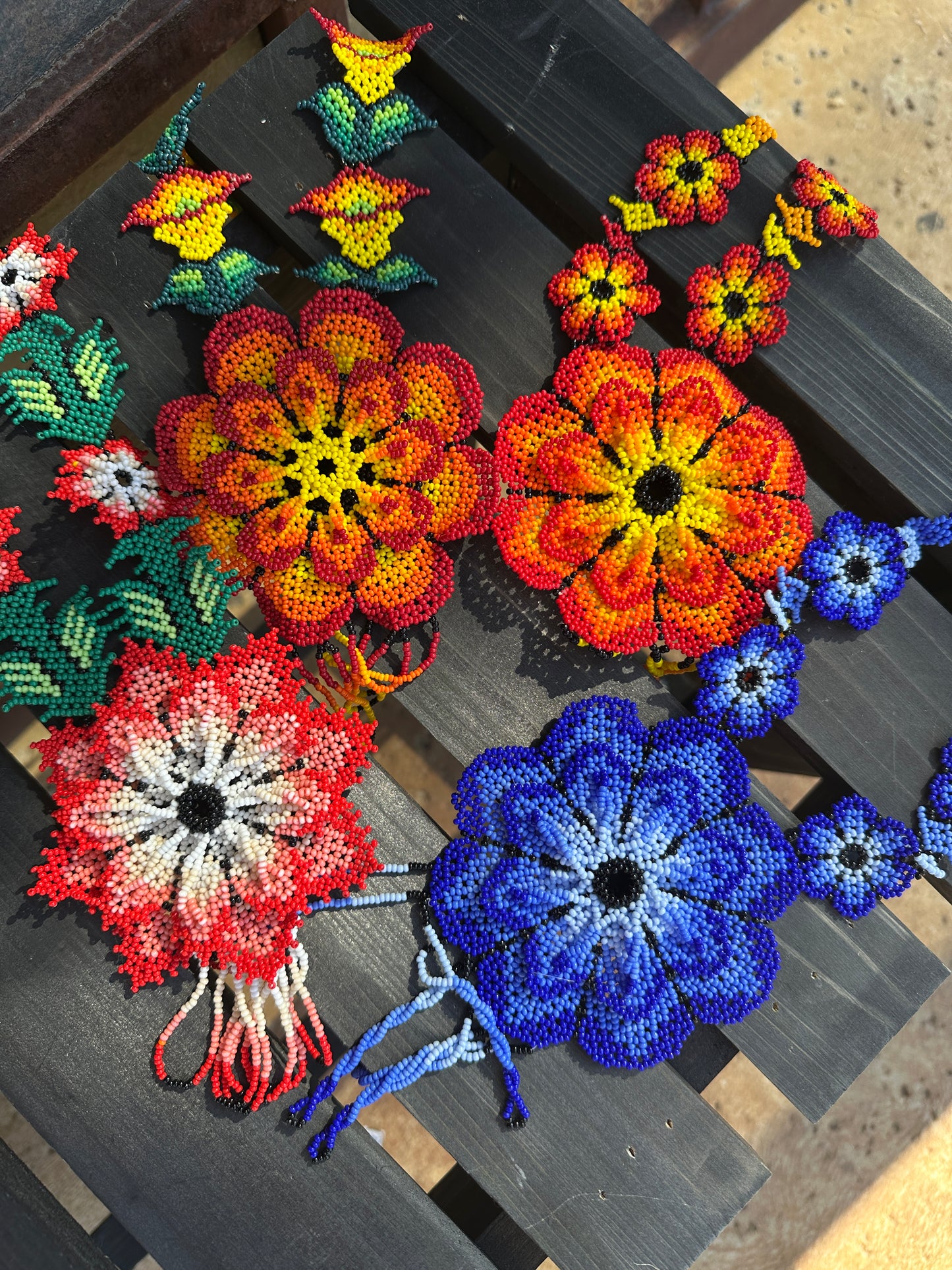 XL Flower Beaded Necklace