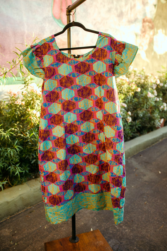 Melmikay's Sheath Dress with Flutter Sleeves
