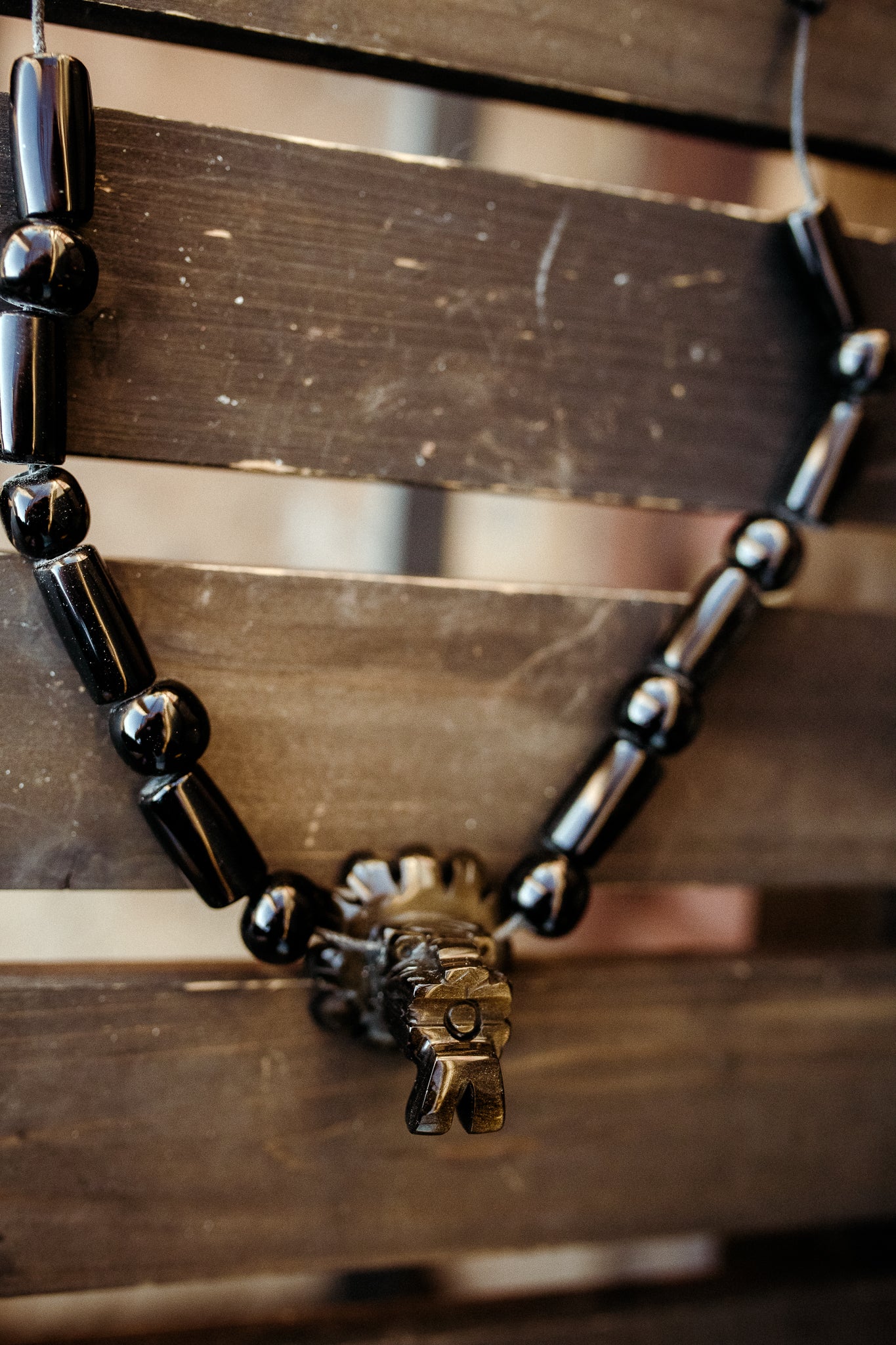 Quetzalcoatl Obsidian Necklace