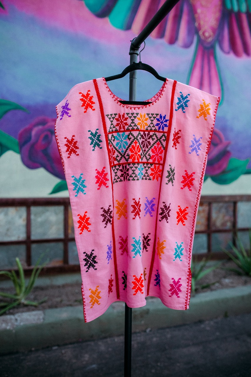 Embroidered Huipil de Guerrero Rosita