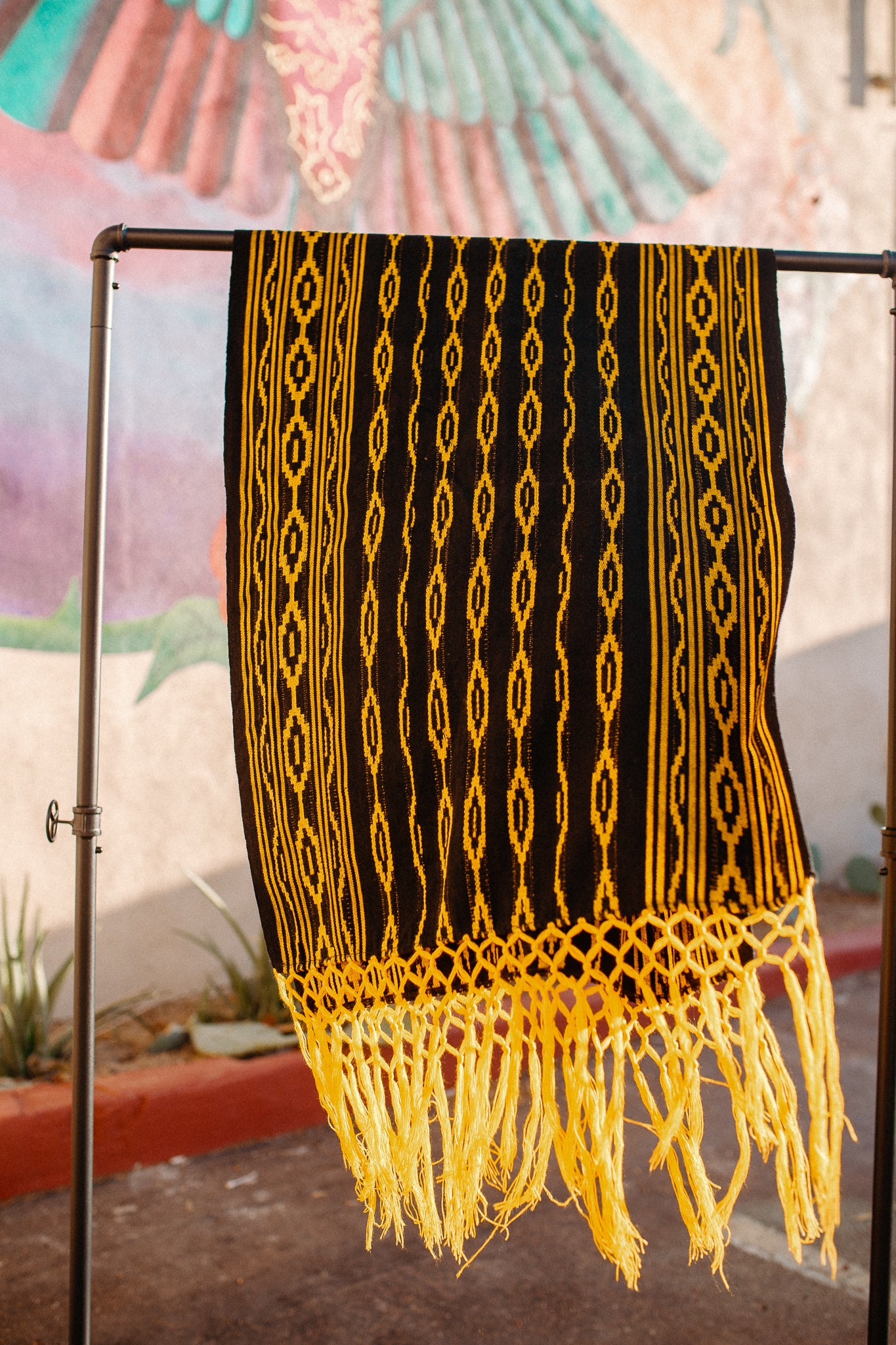 Rebozo de Ecuador Fringe Yellow/Black