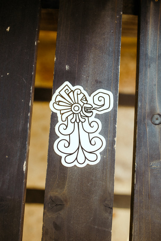 Monkey White Sticker