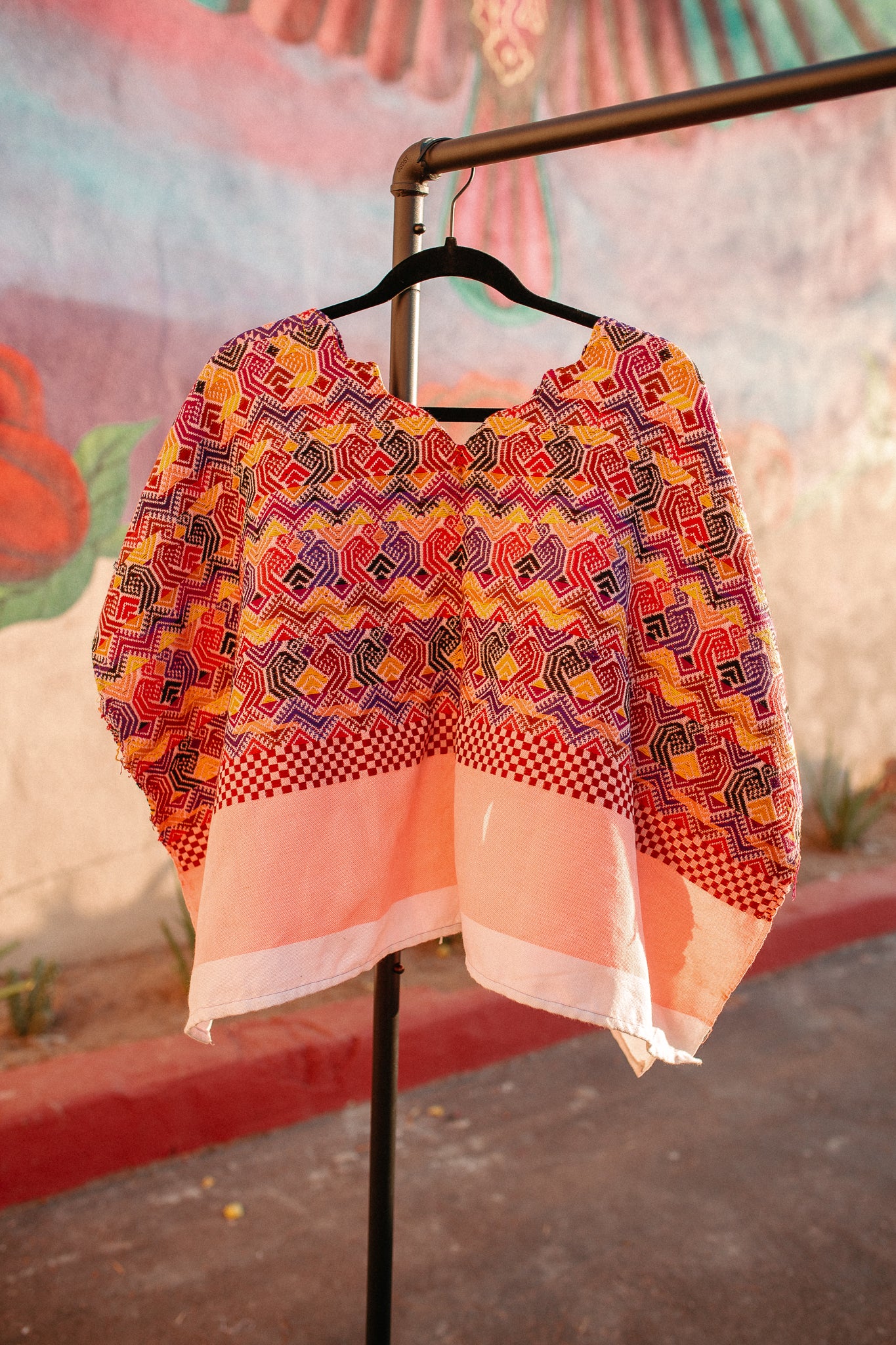Warm Multicolor Huipil de Guatemala